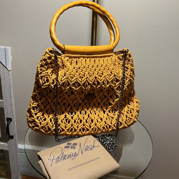 Patricia Nash Crochet Collection Hobo bag in Golden Sunset - NWT - Picture 3 of 9